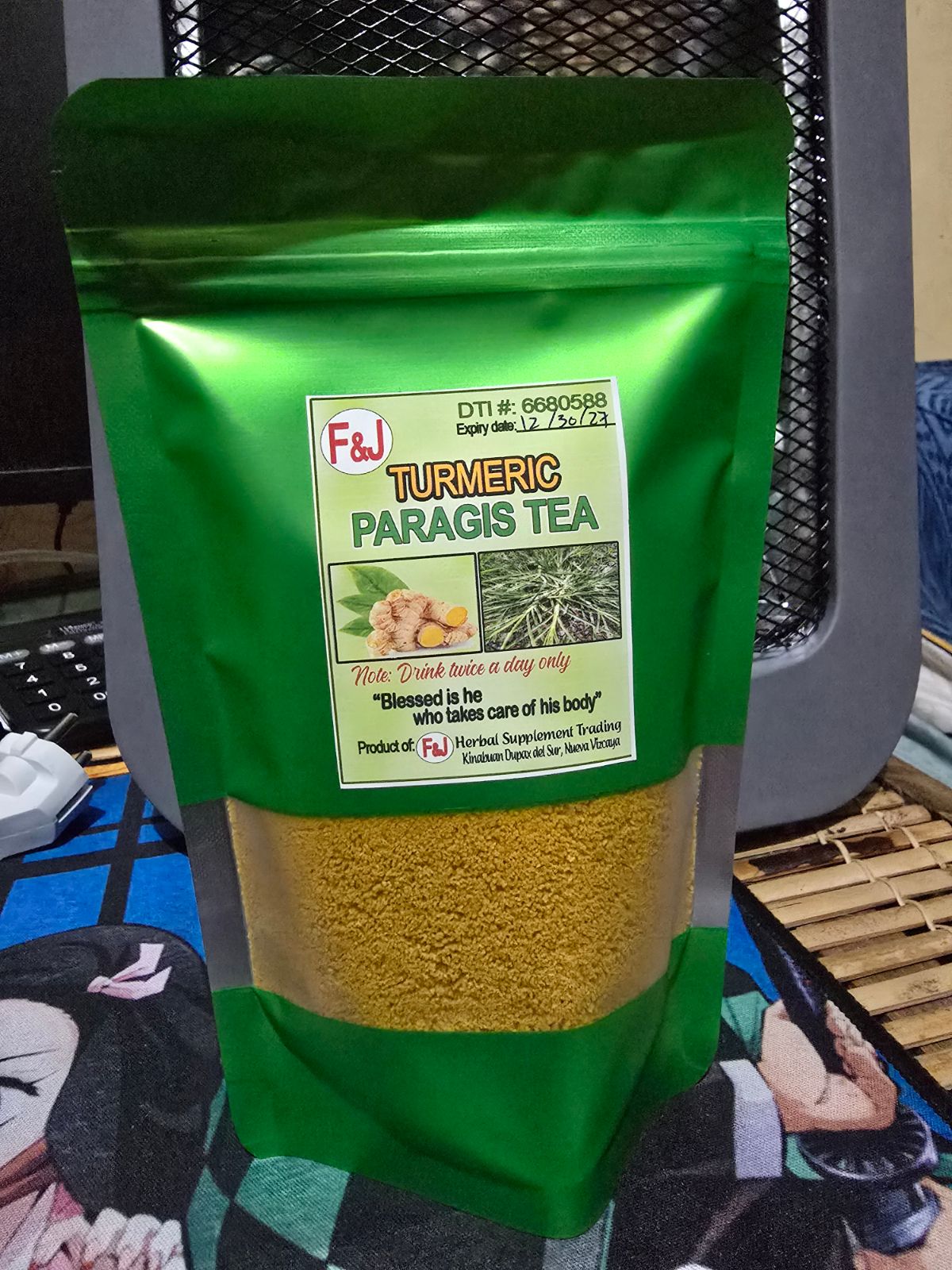 F&J Turmeric Paragis Tea (200grams)